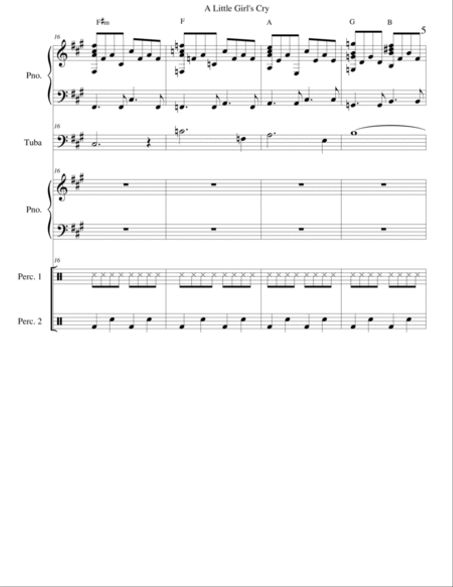 A Little Girls Cry Tuba scores gallery preview page 5