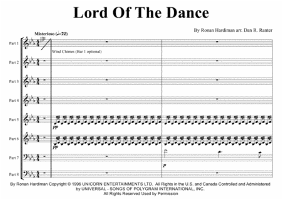 The Lord Of The Dance The Lord Of The Dance Woodwind Ensemble scores gallery preview page 3