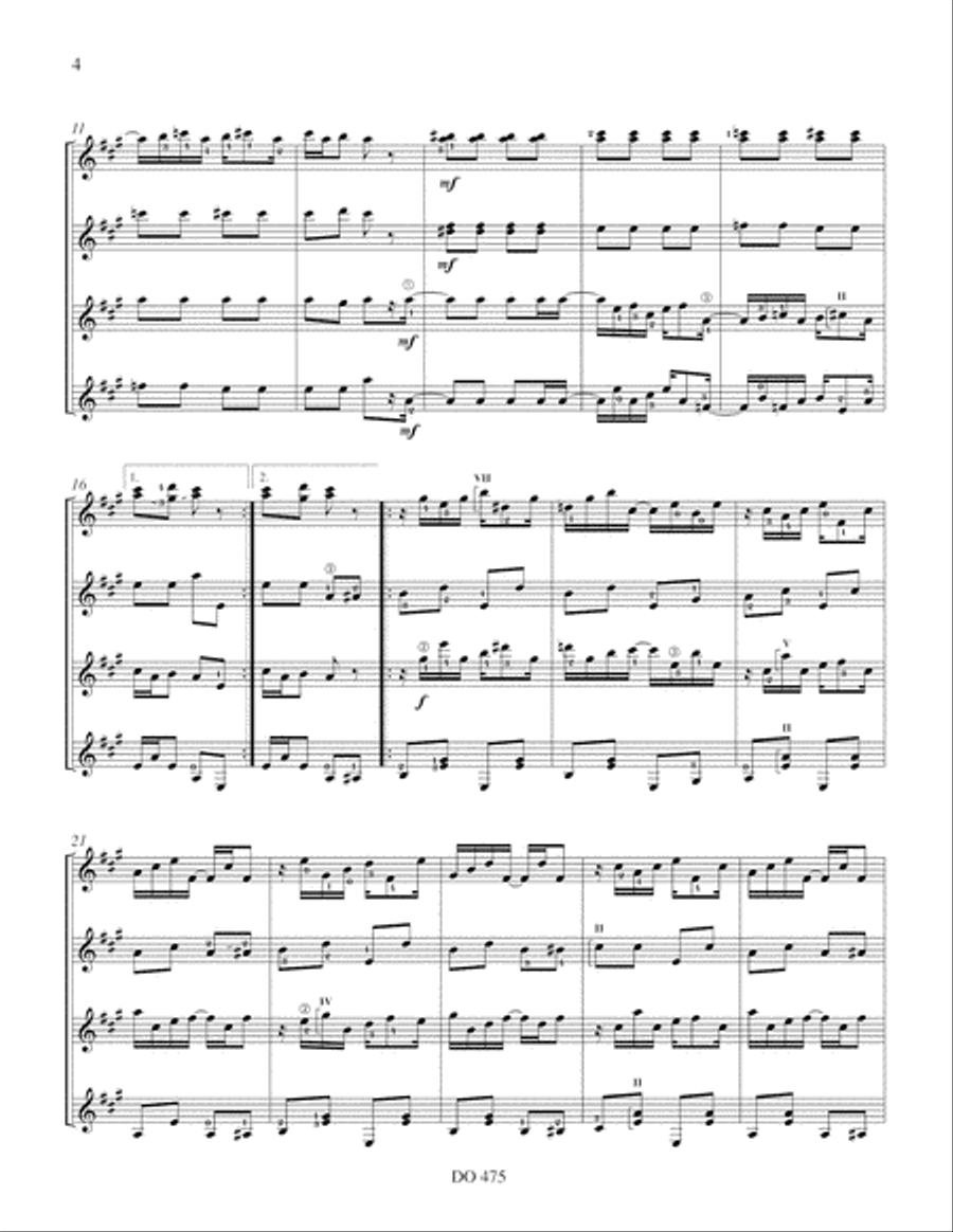 Maple Leaf Rag & The Cascades Guitar Ensemble scores gallery preview page 4