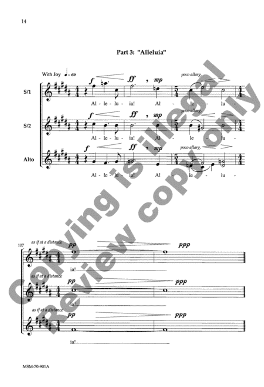Song of Solomon SSA scores gallery preview page 13