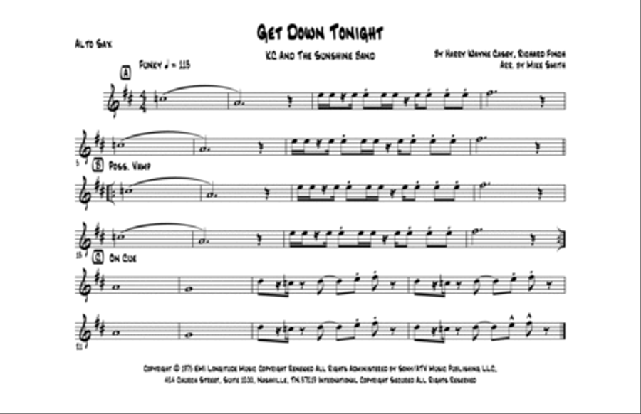 Get Down Tonight Marching Band scores gallery preview page 6