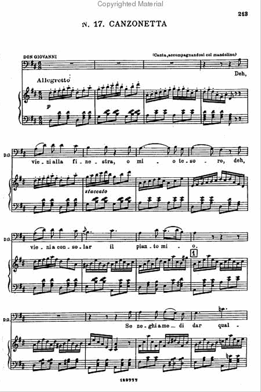 Don Giovanni Voice scores gallery preview page 4