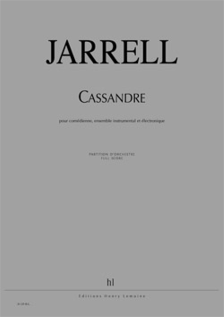 Cassandre (Version Francaise) Voice scores gallery preview page 1