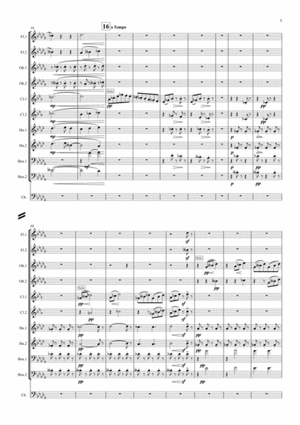 Debussy: Children's Corner No.3 "Serenade of the Doll" (transposed into F) - symphonic wind image number null