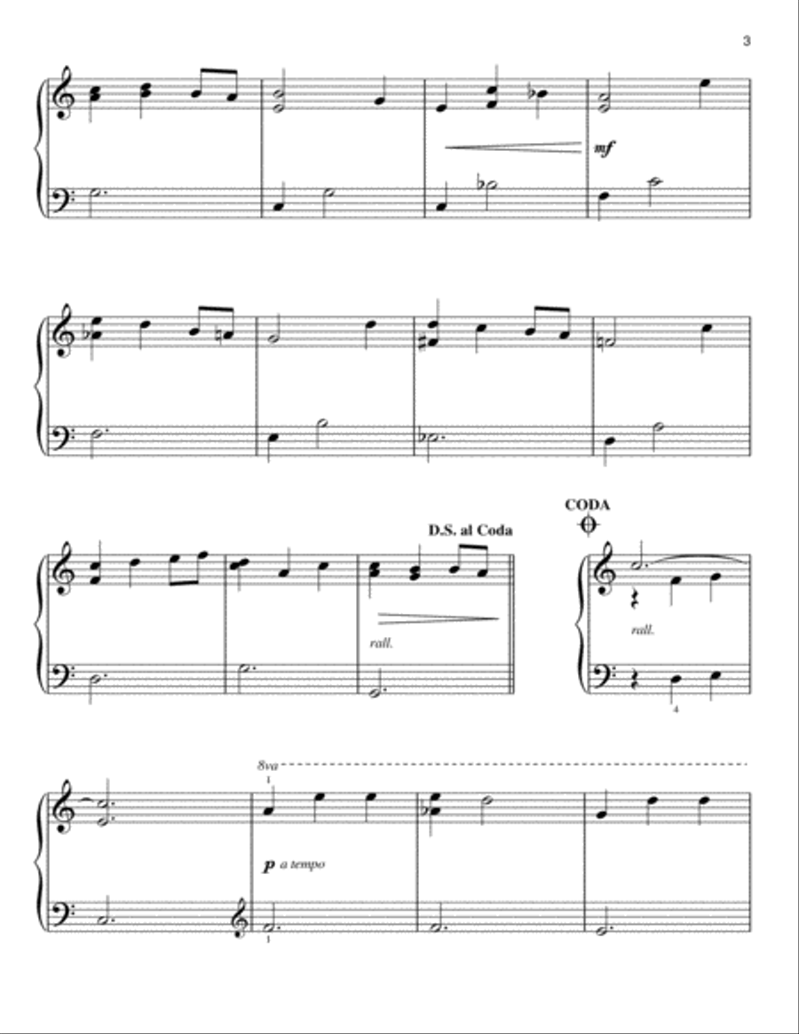 Chaconne Easy Piano scores gallery preview page 3