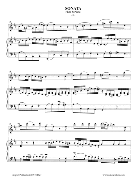 BACH: Sonata BWV 1030 for Flute & Piano image number null