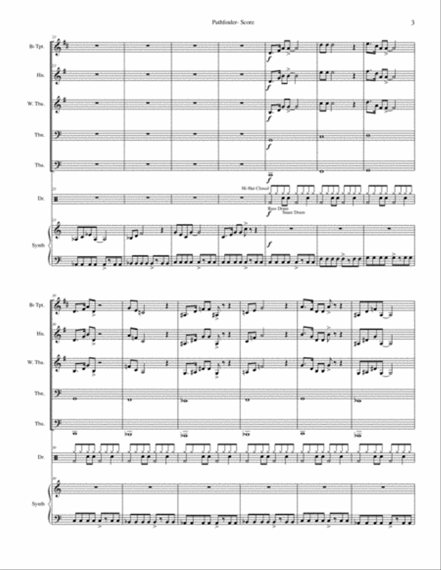 Pathfinder from Space Probes Small Ensemble scores gallery preview page 3