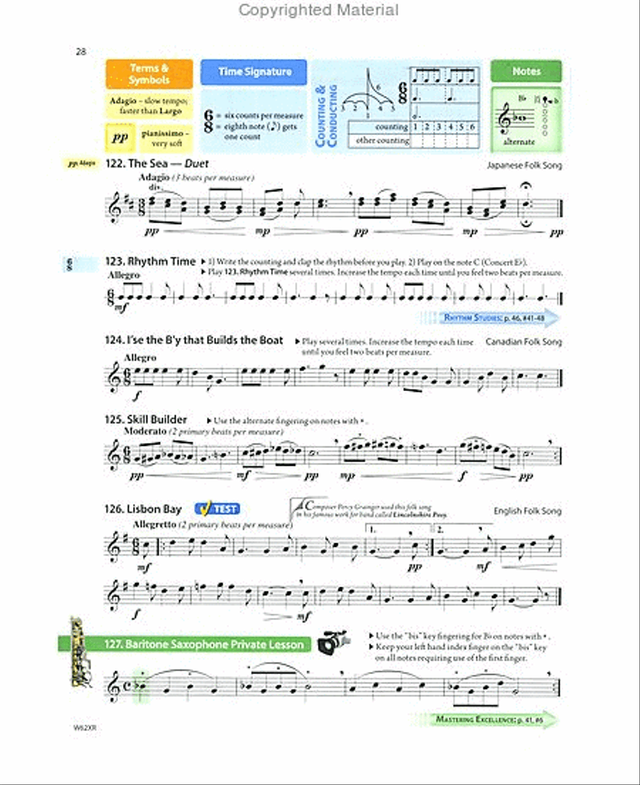 Tradition of Excellence Book 2 - Eb Baritone Saxophone Concert Band Methods scores gallery preview page 4