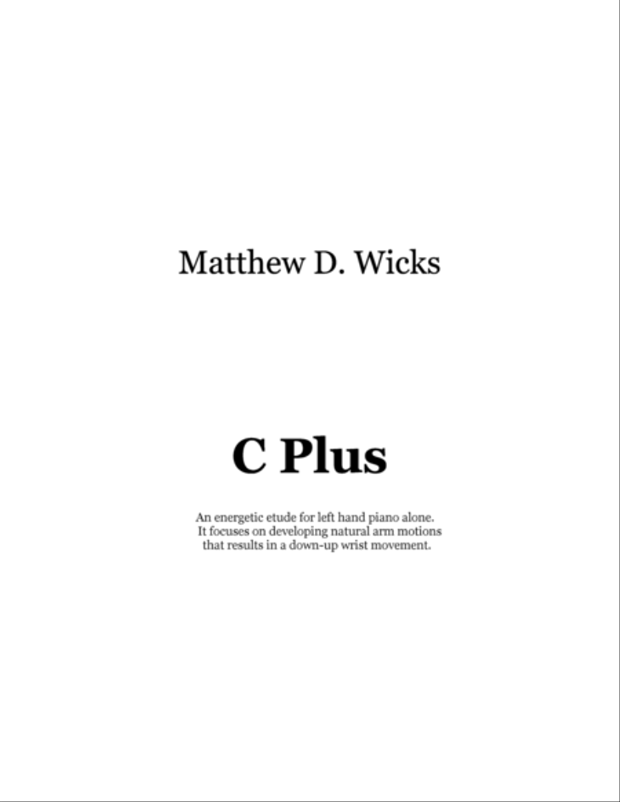 C Plus Piano Method scores gallery preview page 1