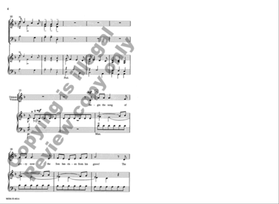 Begin the Song of Glory Now 4-Part scores gallery preview page 3