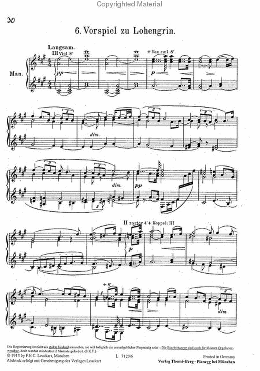 Richard Wagner Album - Nr. 6 und 7: Lohengrin (Vorspiel - Brautchor)