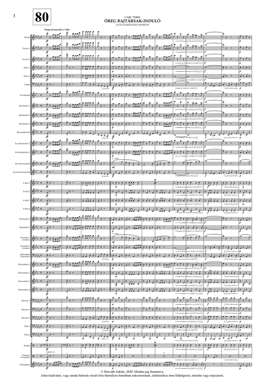 Indulókönyv 2020 - Partitúra III. kötet - Score Only Concert Band scores gallery preview page 4