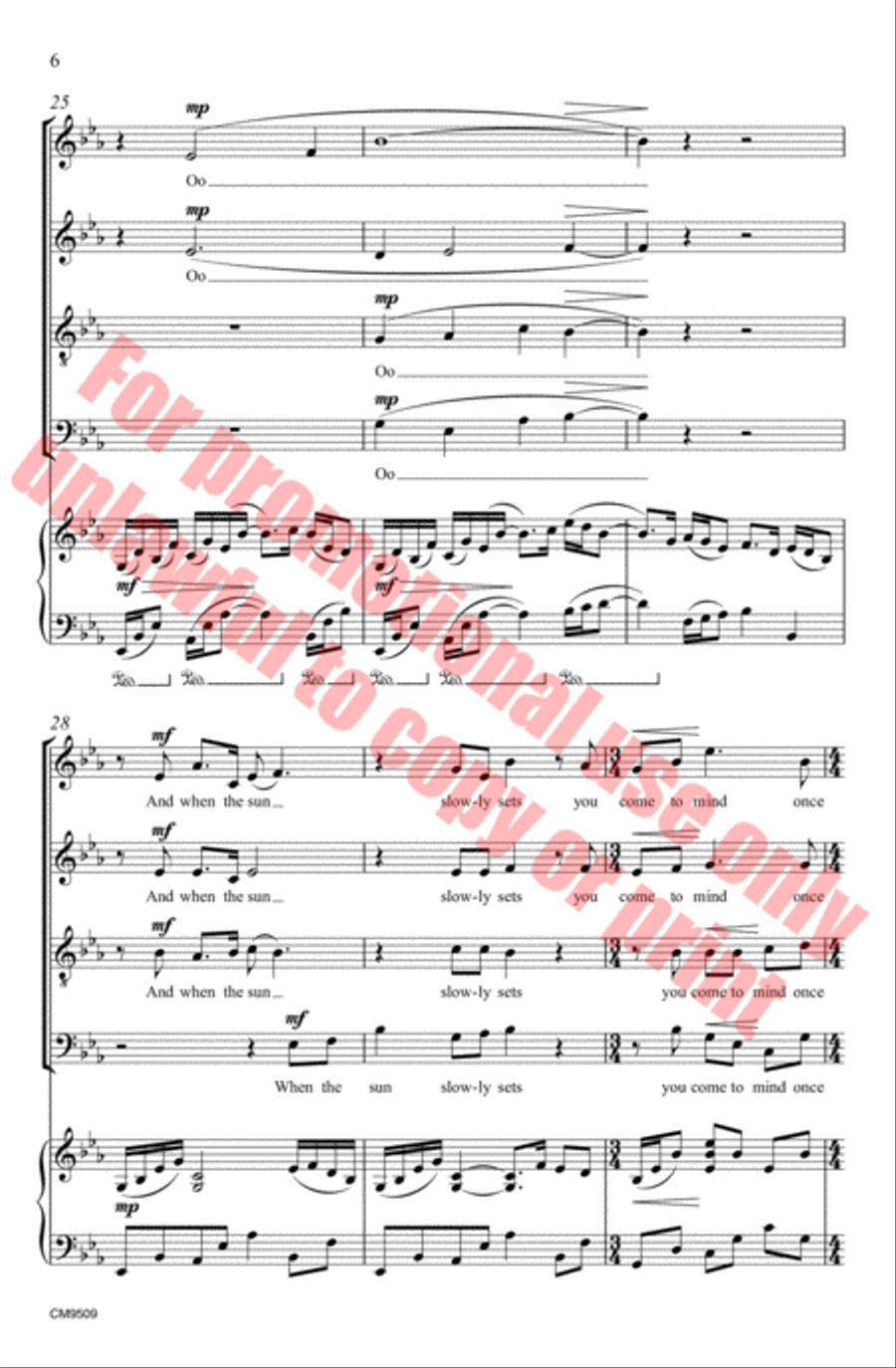 Amor Vincit Omnia 4-Part scores gallery preview page 7