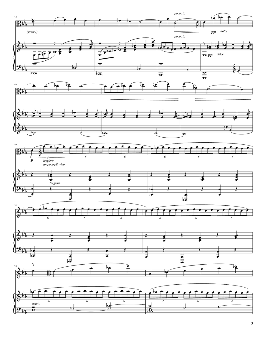 Vitali's Chaconne in C Minor, for Viola & Accompaniment Viola scores gallery preview page 3