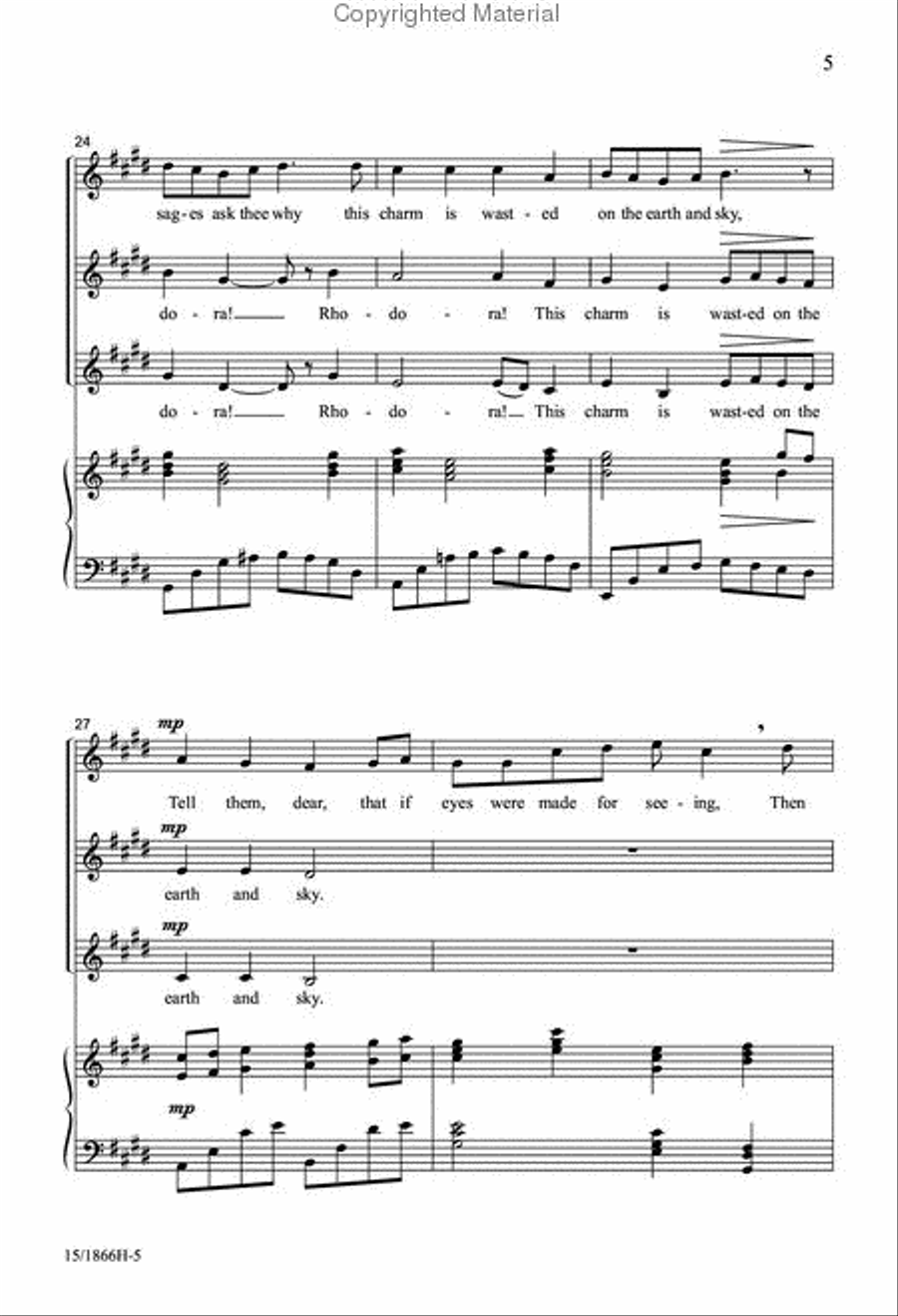 The Rhodora The Rhodora SSA scores gallery preview page 5