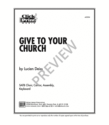 Give to Your Church One Heart