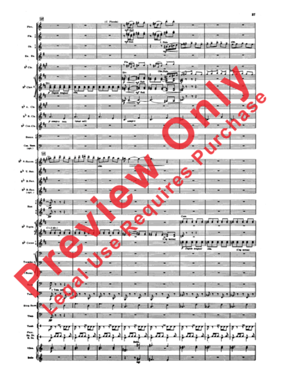 Armenian Dances, Part 1 Concert Band scores gallery preview page 28