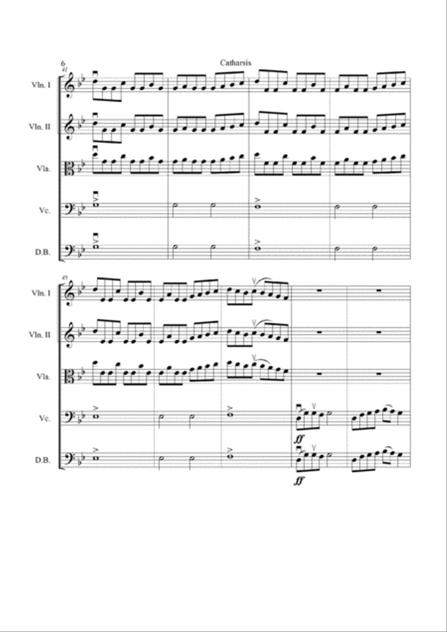 Catharsis String Orchestra scores gallery preview page 6