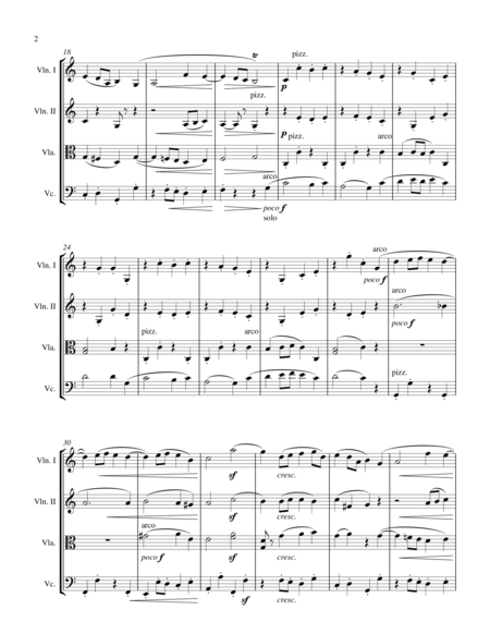 .J. Brahms- Brahms Theme from Symphony No. 1 (sting quartet)