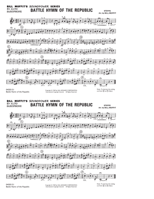 Battle Hymn Of The Republic - Eb Alto Saxophone