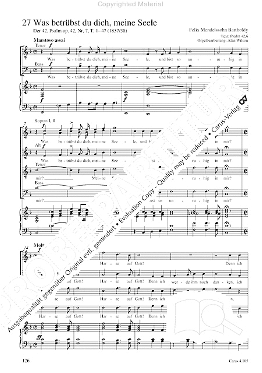 Choral collection Mendelssohn - editionchor Choir scores gallery preview page 127