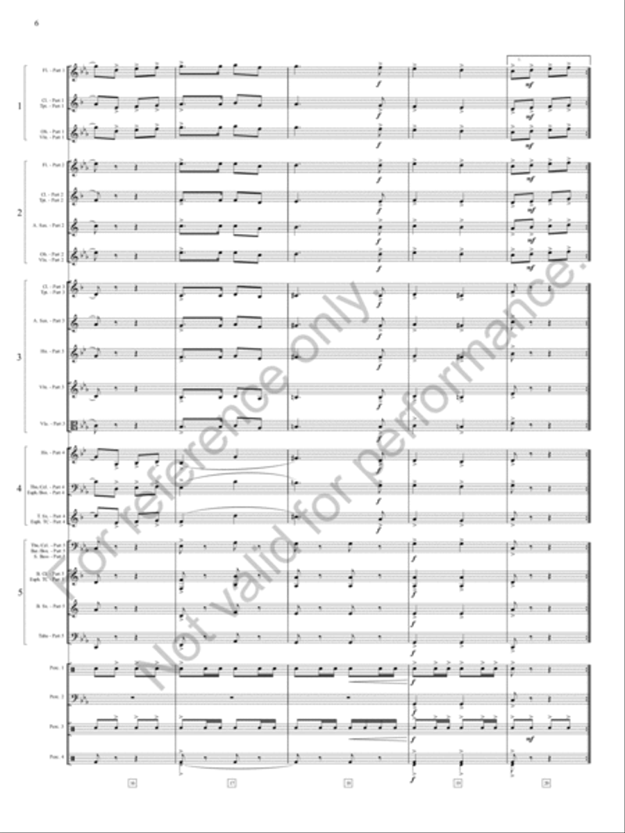 Zia, Zia! Zia, Zia! Concert Band scores gallery preview page 7