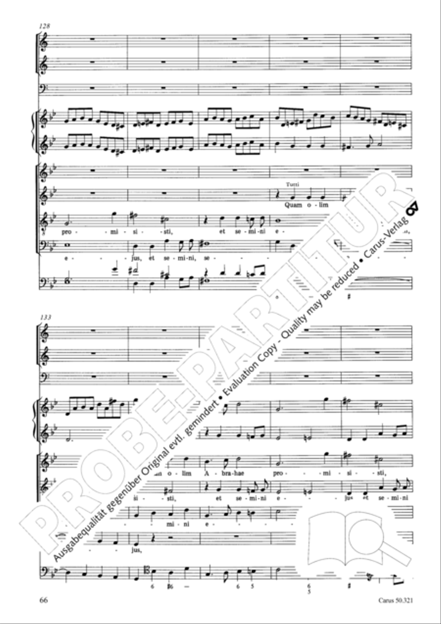 Requiem in C minor 4-Part scores gallery preview page 72