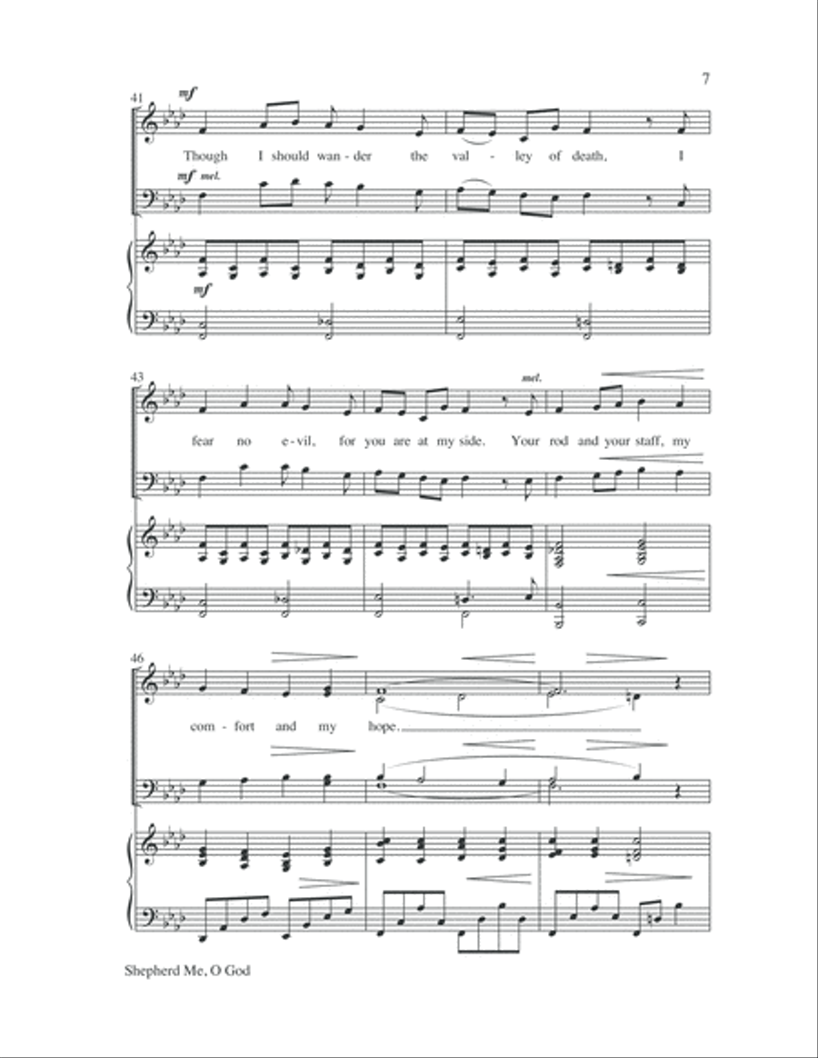 Shepherd Me, O God 4-Part scores gallery preview page 8