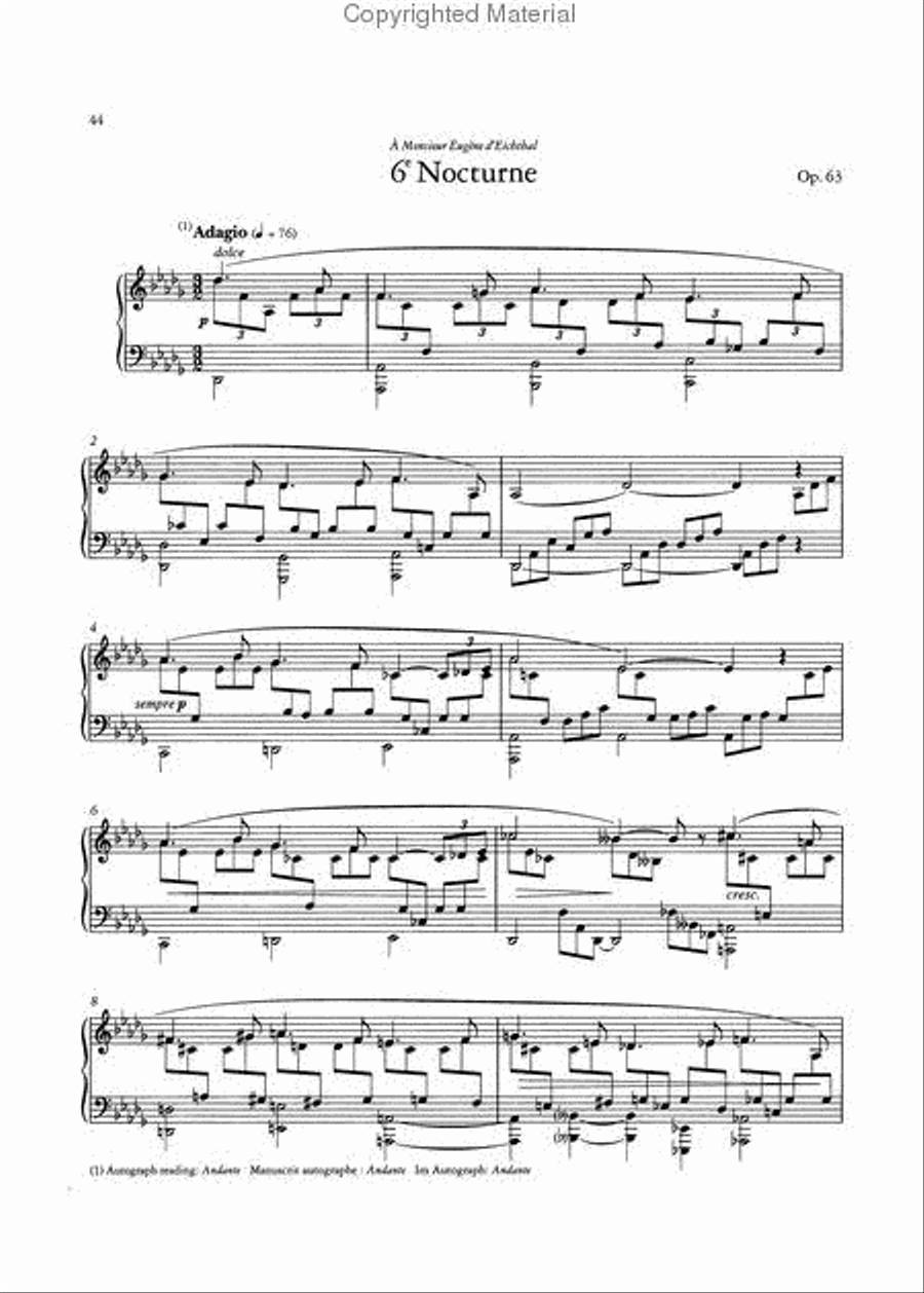 13 Nocturnes for Piano 13 Nocturnes for Piano Piano scores gallery preview page 4