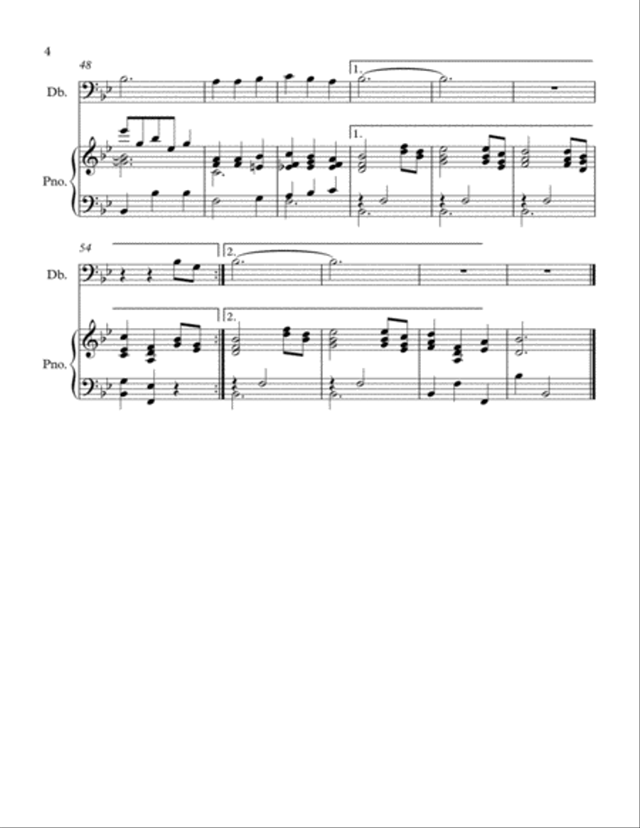 Silver Bells Double Bass scores gallery preview page 4
