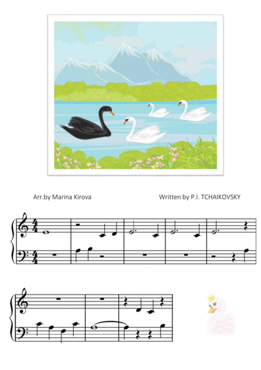 Swan Lake by Tchaikovsky BIG NOTES EASY TO READ FORMAT