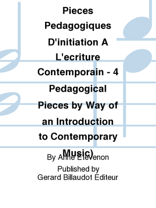 Book cover for Harold Et Moi (4 Pieces Pedagogiques D'Initiation A L'Ecriture Contemporaine)