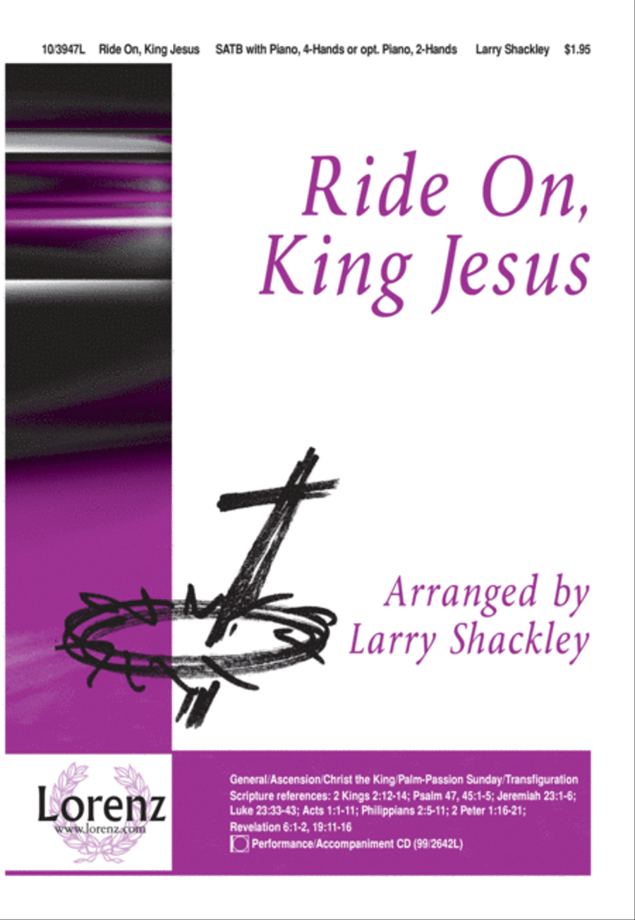 Ride On, King Jesus 4-Part scores gallery preview page 1