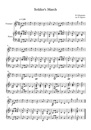 Soldier's March, Robert Schumann, For Trumpet & Piano