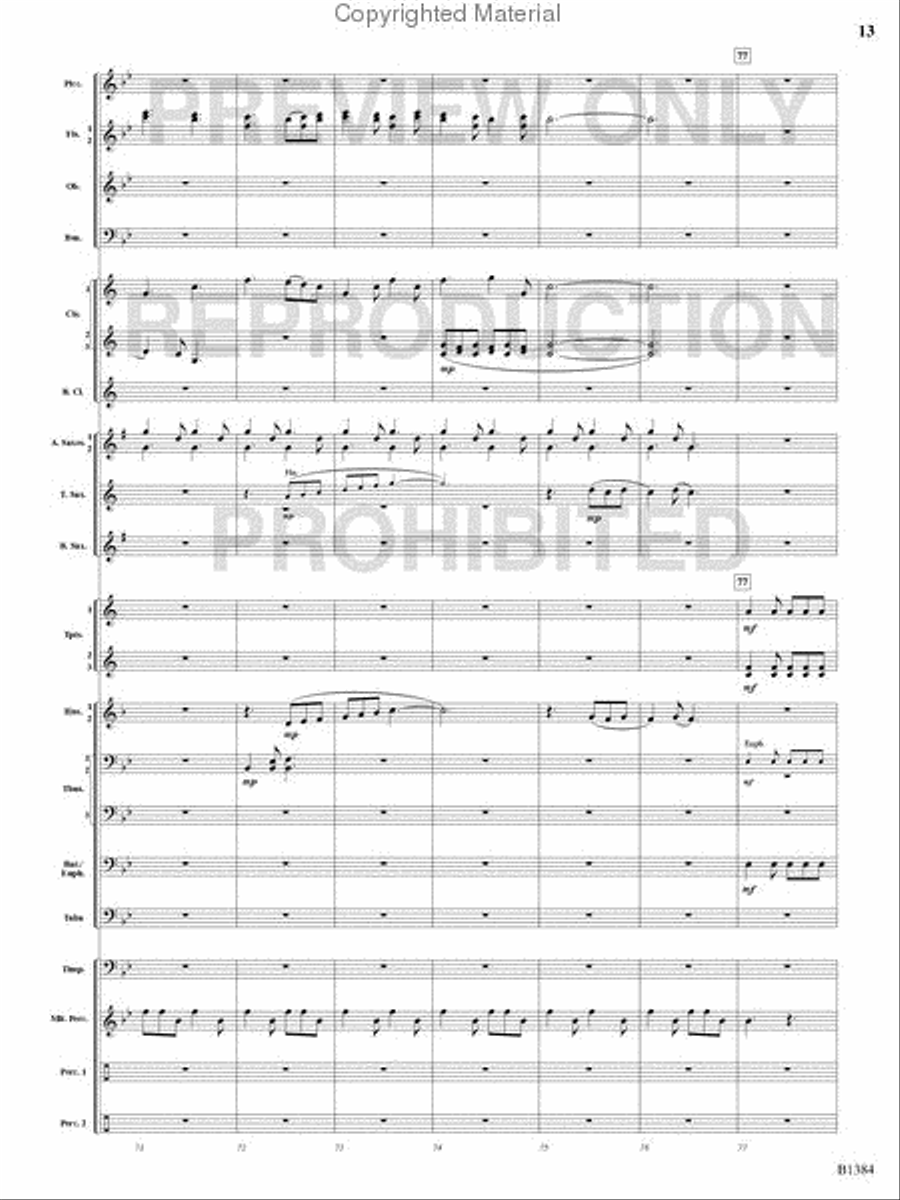 Summer Resounding! Concert Band scores gallery preview page 12