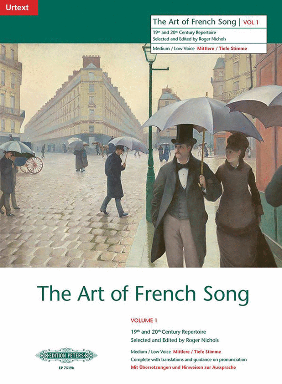 Art of French Song, Volume 1 - Low Voice Low Voice scores gallery preview page 1