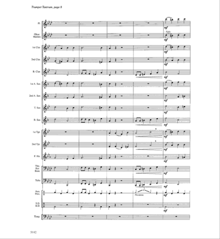 Trumpet Tantrum Trumpet Tantrum Concert Band scores gallery preview page 7