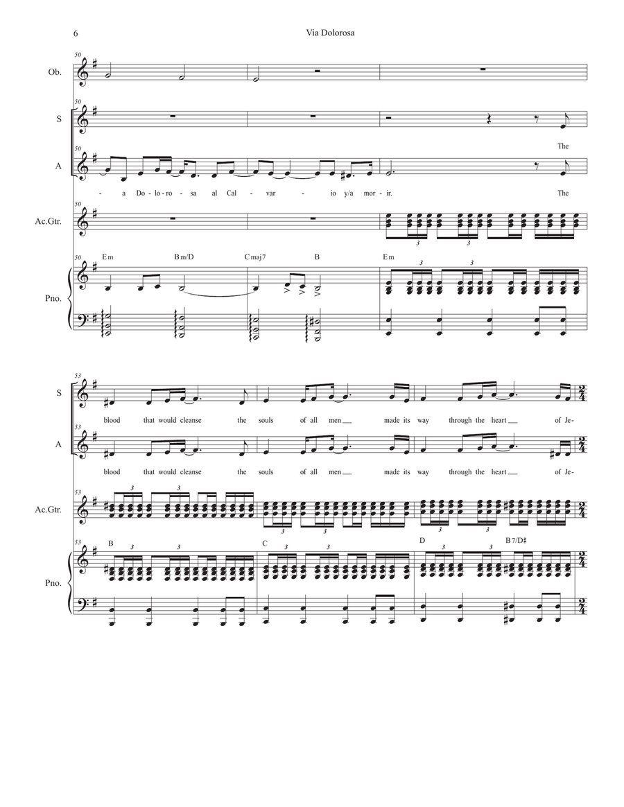 Via Dolorosa Alto Voice scores gallery preview page 6