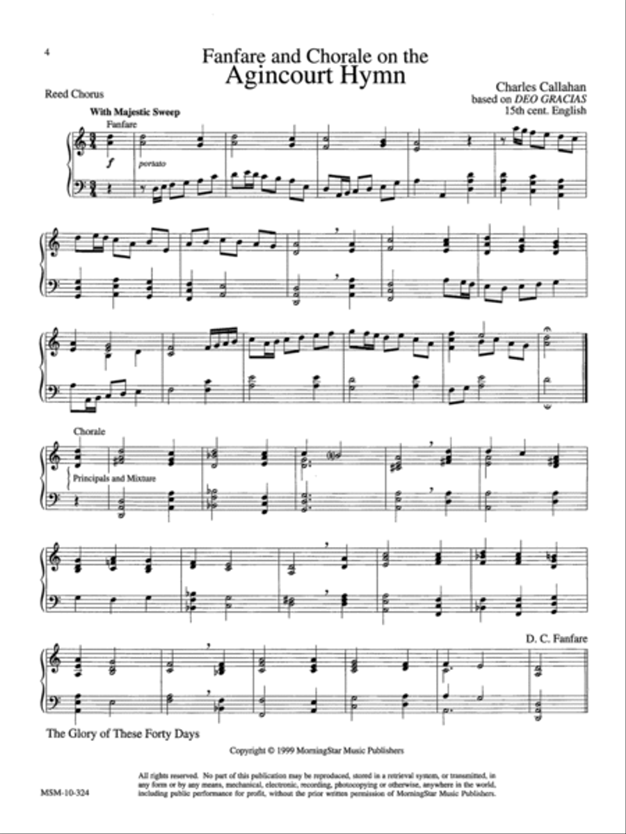 Lenten Music for Manuals, Set 2 Organ scores gallery preview page 4