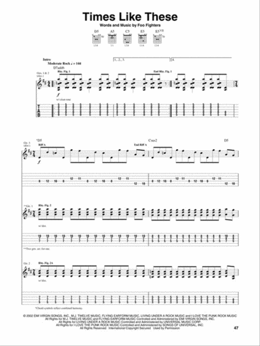 Foo Fighters – Greatest Hits Electric Guitar scores gallery preview page 5