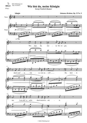 Book cover for Wie bist du, meine Konigin, Op. 32 No. 9 (Original key. E-flat Major)