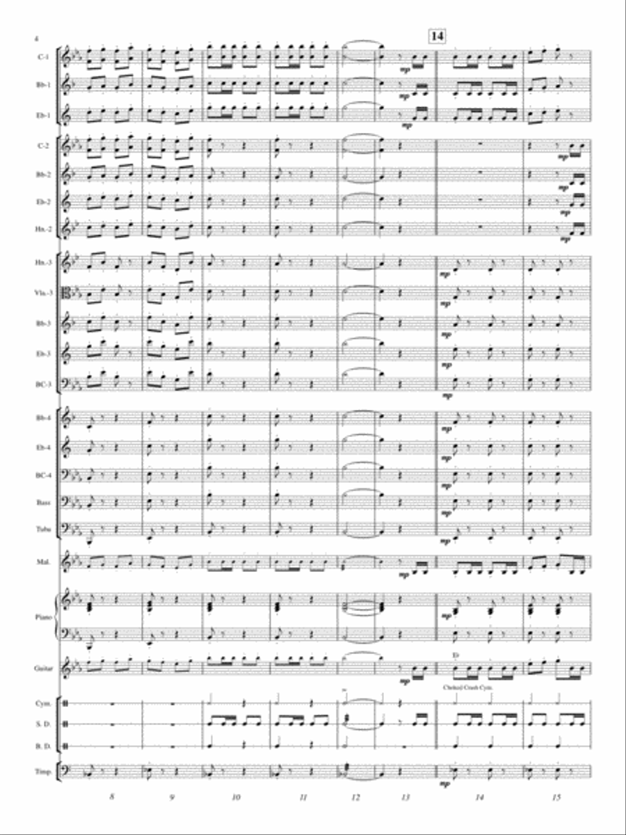 William Tell Overture (Finale) Concert Band scores gallery preview page 3