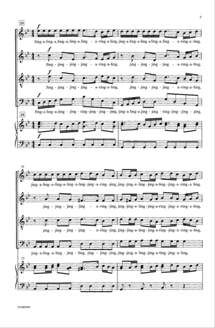 Sleigh Bells Choir scores gallery preview page 6