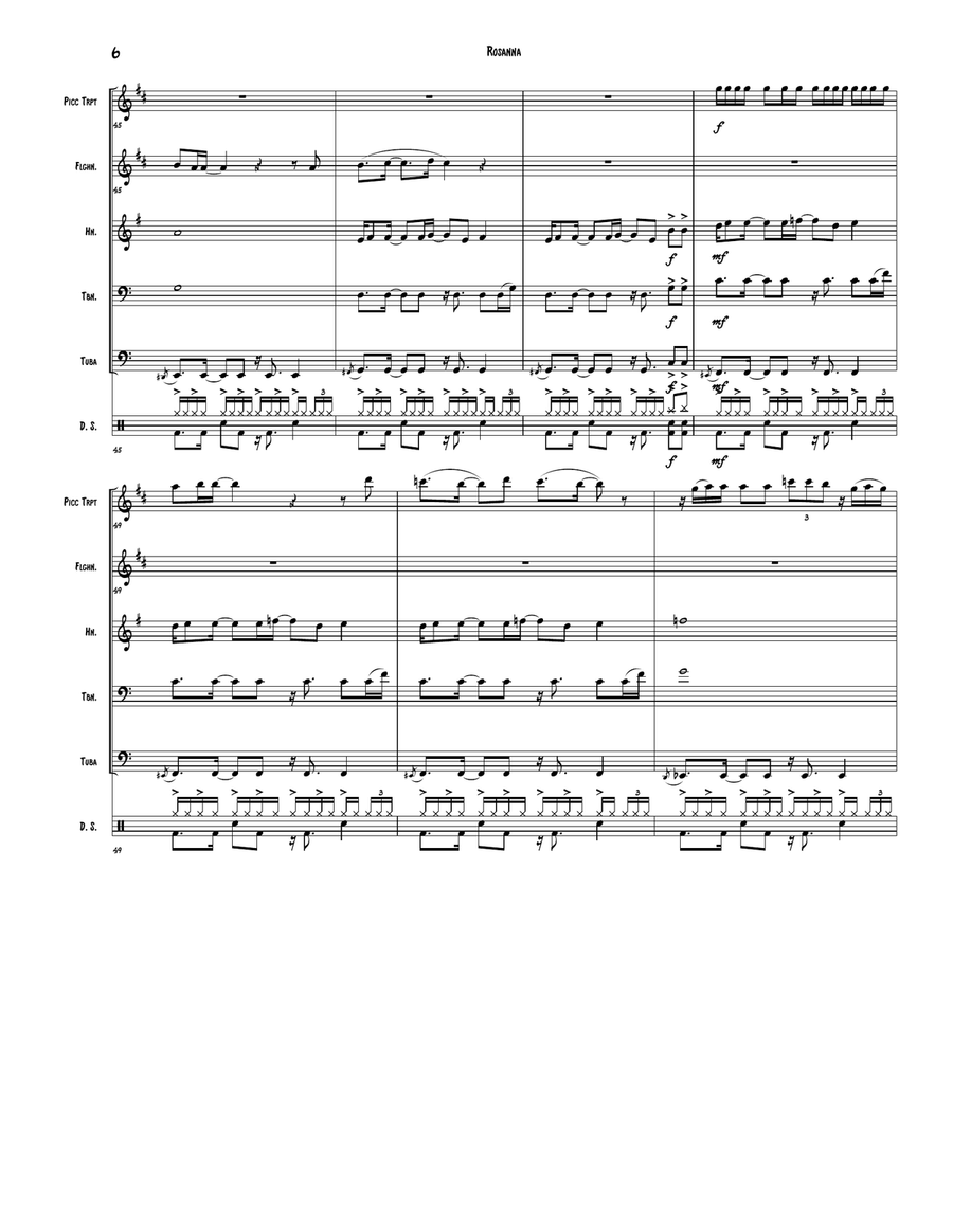 Rosanna Brass Ensemble scores gallery preview page 6