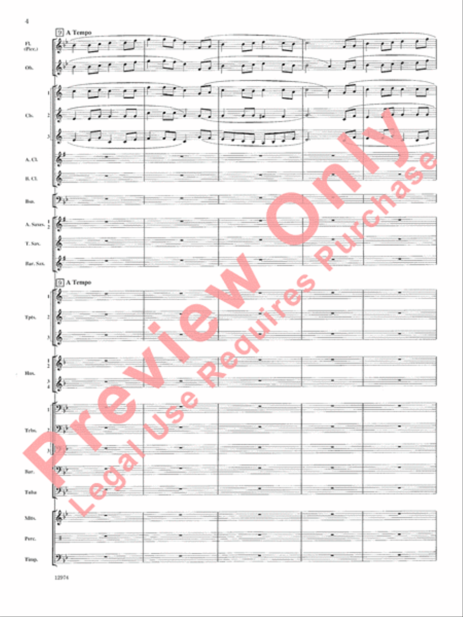 Cumberland Cross Concert Band scores gallery preview page 5