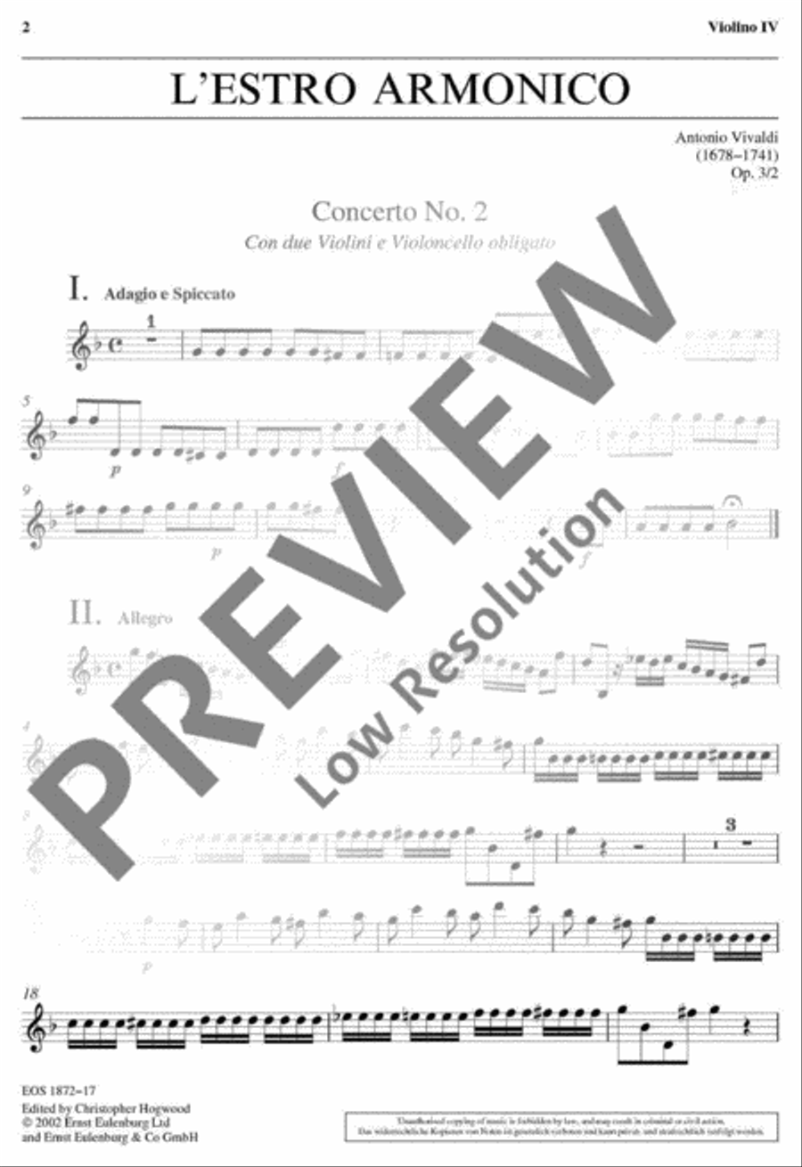 L'Estro Armonico L'Estro Armonico Part scores gallery preview page 2