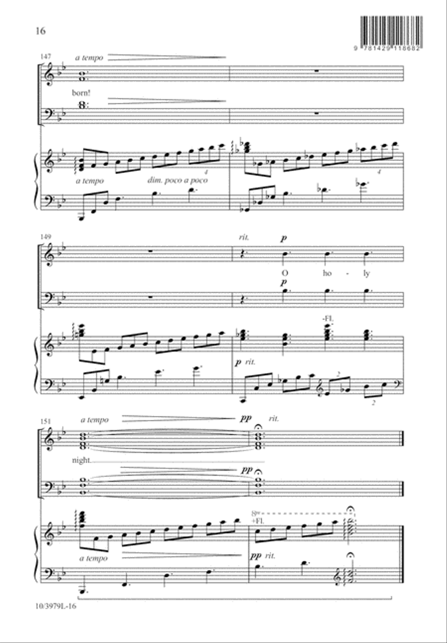 O Hear the Angel Voices 4-Part scores gallery preview page 16