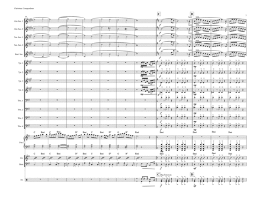 Christmas Compendium Christmas Compendium Jazz Ensemble scores gallery preview page 3