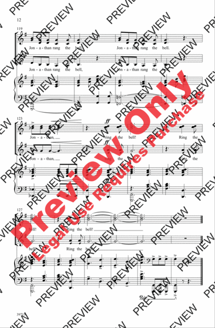 Jonathan's Bell Carol Jonathan's Bell Carol Women's Choir scores gallery preview page 12