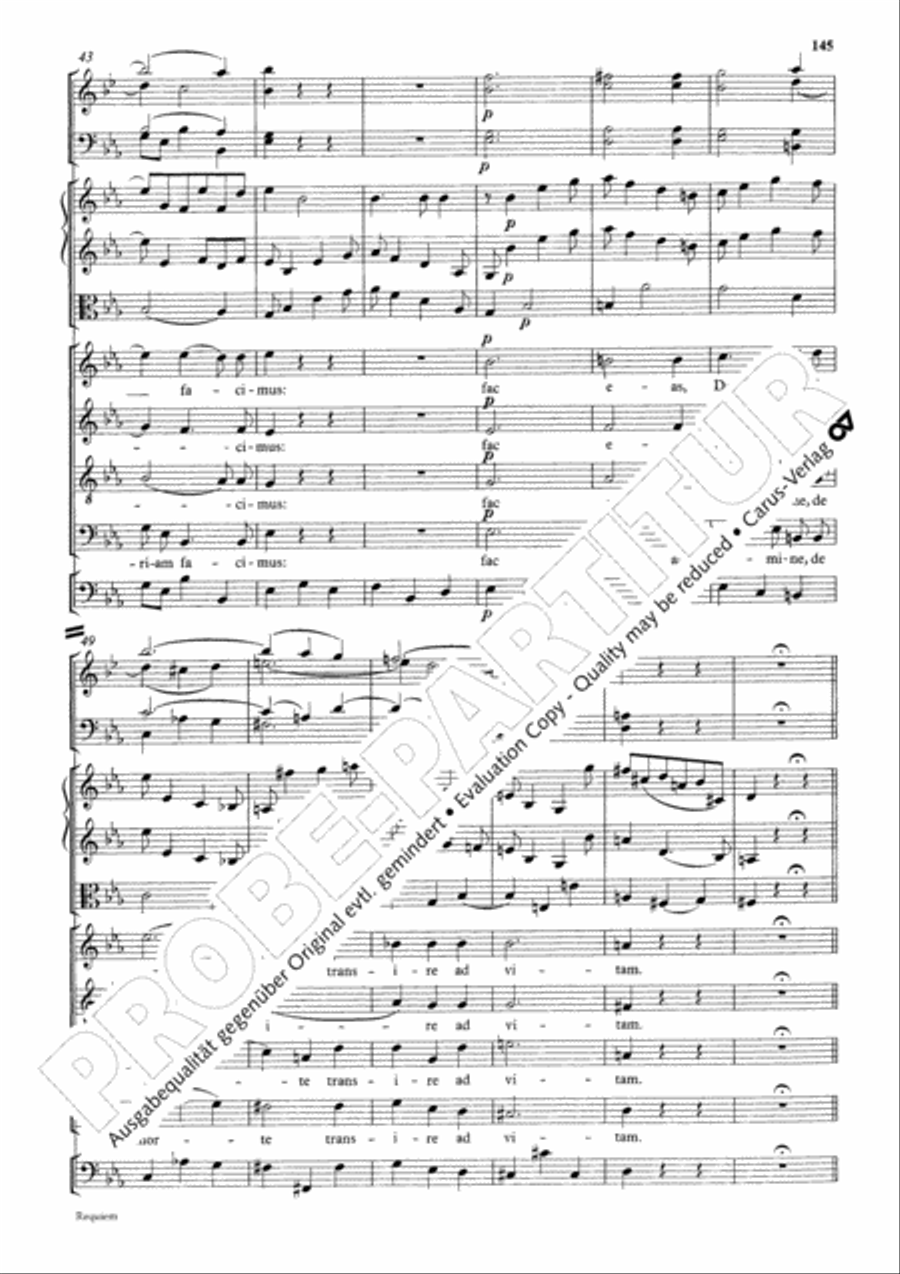 Requiem 4-Part scores gallery preview page 152